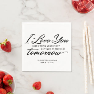 Wedding Love Quote Napkin