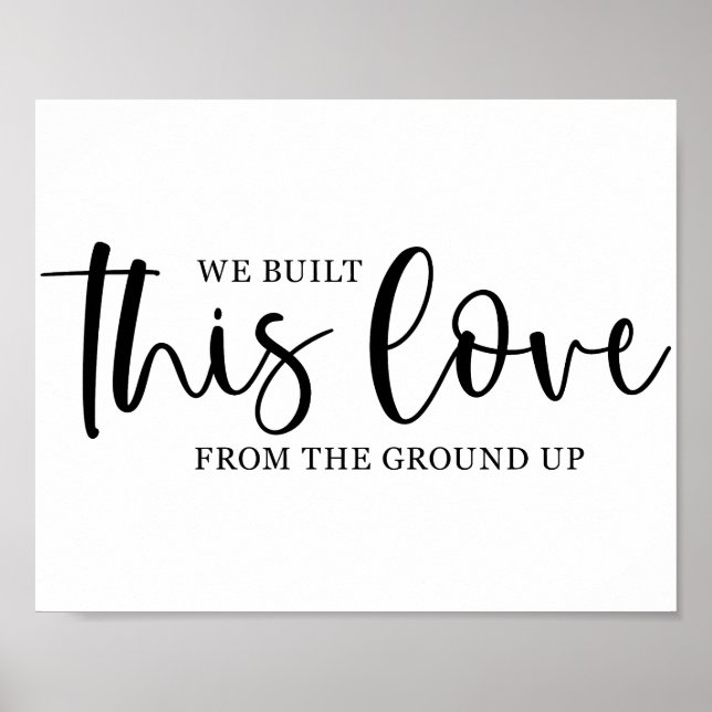 Wedding Love Quote  Poster (Front)