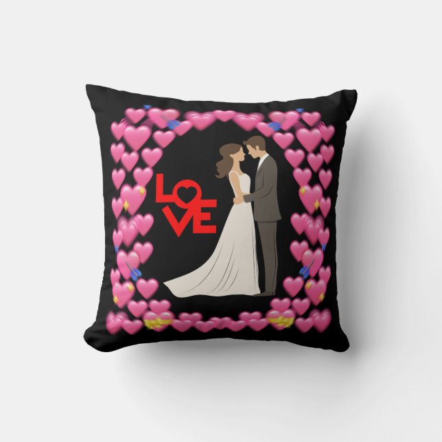 Wedding Love – Romantic Cushion (Front)