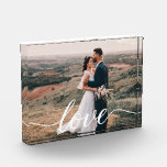 Wedding Love Script Personalised Photo Gift Block<br><div class="desc">Love Captured Eternally: Wedding Love Script Personalised Photo Gift Immortalise the essence of their union with our Wedding Love Script Personalised Photo Block. It's not merely a gift—it’s a timeless tribute to love, handcrafted to relive the magic of their special day for years to come. Delve into a gift that...</div>