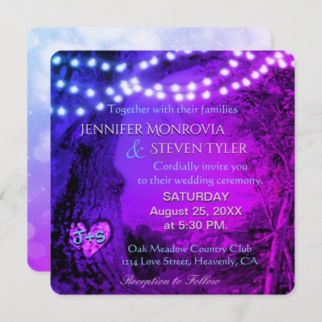 Wedding | Lovely Colours Invitation (Front/Back)