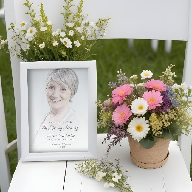 Wedding Loving Memory Reserved Seat Loved Ones Poster (Wedding Loving Memory Reserved Seat Loved Ones Poster.)