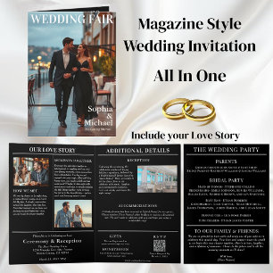 Wedding Magazine Cover Invitation