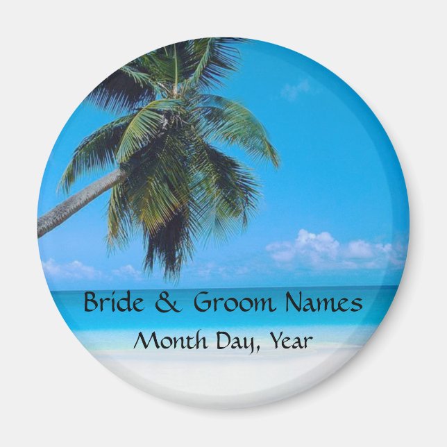 Wedding Magnet with Wedding Date (Front)