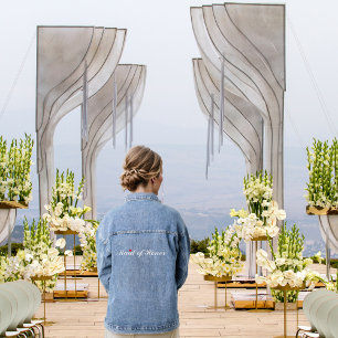 Wedding Maid of Honor Bridal Bachelorette Party Denim Jacket