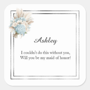 Wedding Maid of Honour Gift Stickers