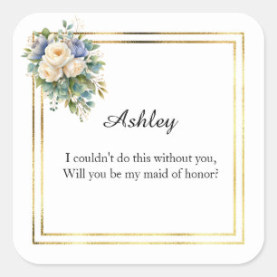 Wedding Maid of Honour Gift Stickers