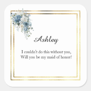 Wedding Maid of Honour Gift Stickers
