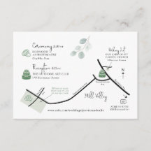 Wedding Map Custom Order Design