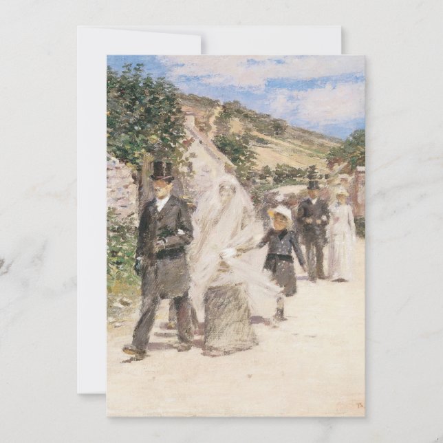 Wedding March by Robinson, Impressionism Art Invitation (Front)