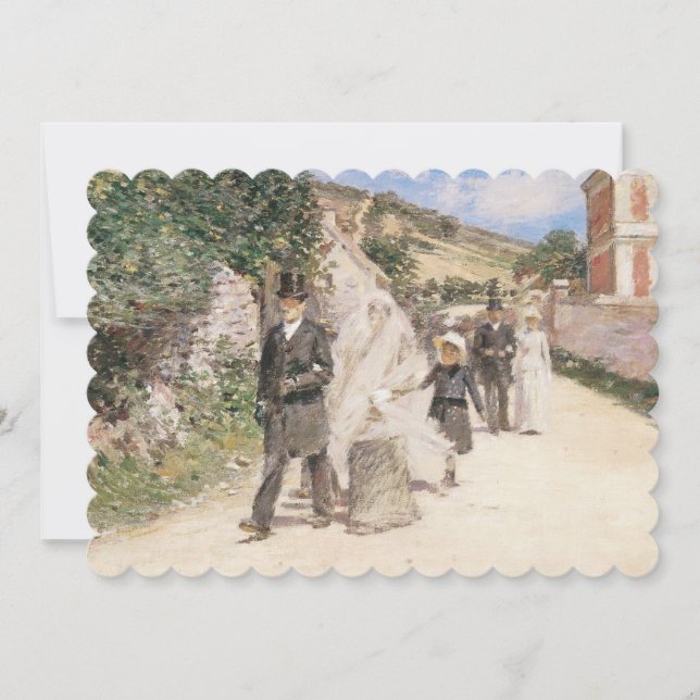 Wedding March by Robinson, Vintage Impressionism Invitation (Front)