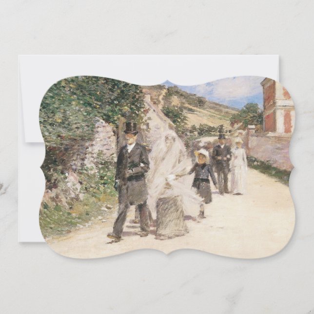 Wedding March by Robinson, Vintage Impressionism Invitation (Front)