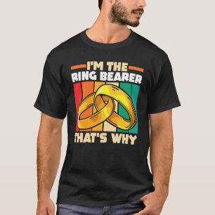 Wedding  Marriage Ceremony  I'm The Ring Bearer Th T-Shirt