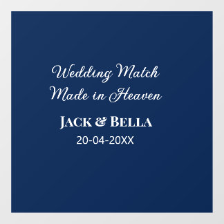 Wedding Match made in heaven wedding favours blue 