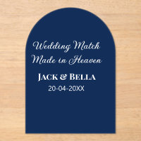 Wedding Match made in heaven wedding favours blue 