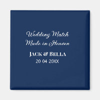 Wedding Match made in heaven wedding favours blue 