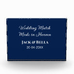 Wedding Match made in heaven wedding favours blue  Photo Block<br><div class="desc">design</div>