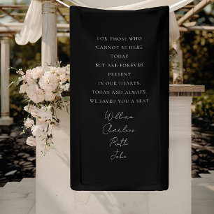 Wedding, Memorial Banner, Elegant, Script Font Banner