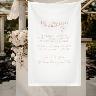 Wedding, Memorial, White, Banner