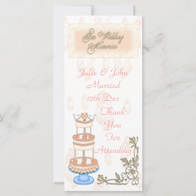 Wedding Memories (Front)