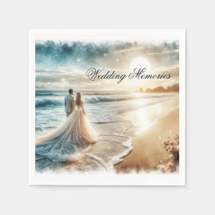Wedding Memories Guest Book Napkin