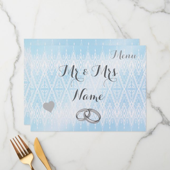Wedding Menu (Front/Back In Situ)