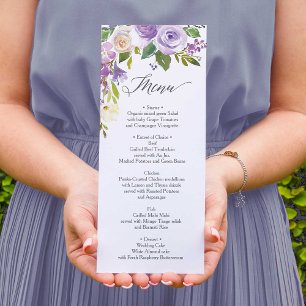 Wedding Menu  - Bridal Shower Menu - Darling Flora