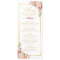 Wedding Menu Elegant Chic Gold Frame Floral