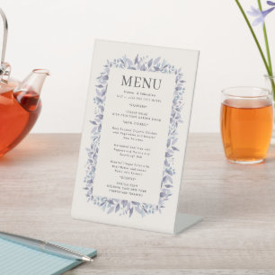 Wedding Menu Pedestal Sign