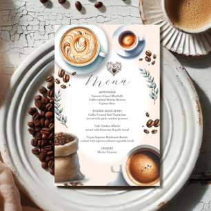 Wedding Menus Love is Brewing Budget Flyer