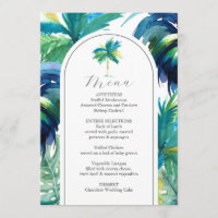 Wedding Menus Tropical Rooster Wedding