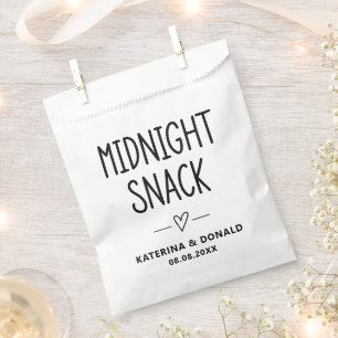 Wedding Midnight Snack Favour Bag