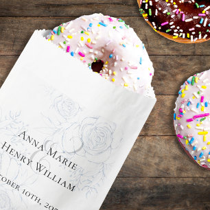 Wedding Minimalist Elegant Classic Calligraphy  Favour Bags