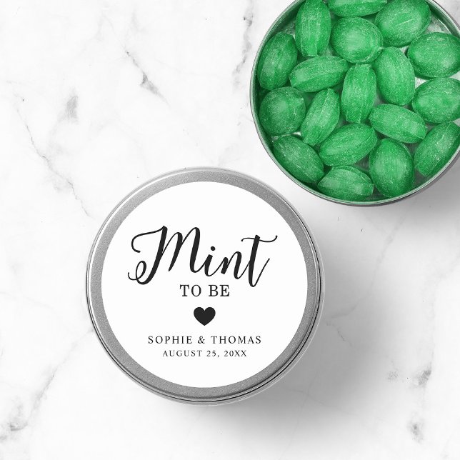 Wedding Mint to Be Classic Round Sticker (Creator Uploaded)