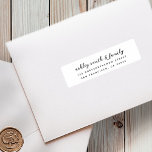 Wedding Modern Elegant Chic Guest Names & Address<br><div class="desc">Composed of simple sans serif and playful script typography. These elements are simple,  elegant,  and modern. This has 30 smaller stickers in a sheet. 
 
 This is designed by White Paper Birch Co. exclusive for Zazzle.
 
 Available here:
 http://www.zazzle.com/store/whitepaperbirch</div>