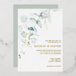 WEDDING Modern Elegant Eucalyptus Greenery
