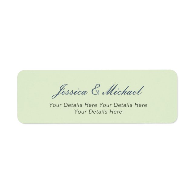 Wedding Modern Elegant Plain Simple Professional (Front)