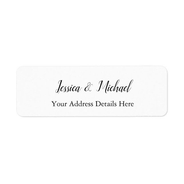Wedding Modern Elegant Plain Simple Professional (Front)