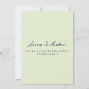 Wedding Modern Elegant Plain Simple Professional Thank You Card
