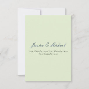 Wedding Modern Elegant Plain Simple Professional Thank You Card