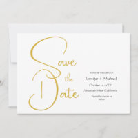 Wedding Modern Minimalist Plain Calligraphy Script