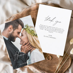 Wedding Modern Minimalist Thank You Cards