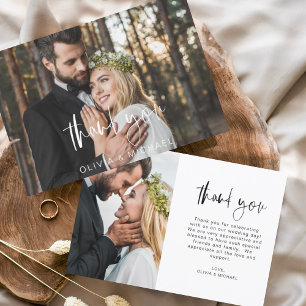 Wedding Modern Minimalist Thank You Cards