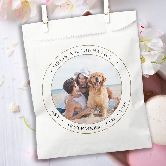 Wedding Modern Personalised Photo Favour Bags (Creator Uploaded)