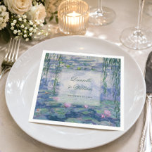 Wedding Monet Floral Water Lilies Elegant 