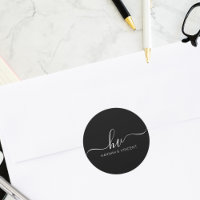 Wedding Monogram Calligraphy Script Custom Favour