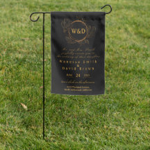 Wedding Monogram Minimalist Simple Elegant Gold