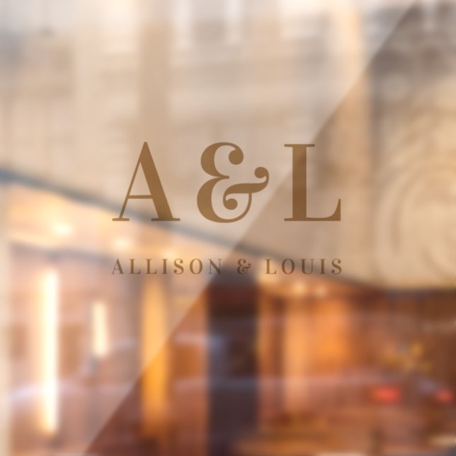 Wedding Monogram Minimalist White Gold (Sheet 2)