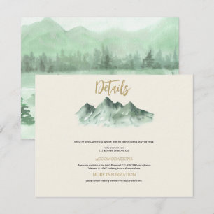 Wedding Mountains Enclosure Card