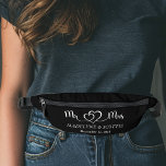 Wedding Mr and Mrs Elegant Script Bum Bags<br><div class="desc">This design may be personalised in the area provided by changing the photo and/or text. Or it can be customised by clicking Personalise this Template and then choosing the click to customise further option and delete or change the colour of the background, add text, change the text colour or style,...</div>